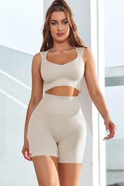 ZenSculpt Scoop Neck Wide Strap Active Tank