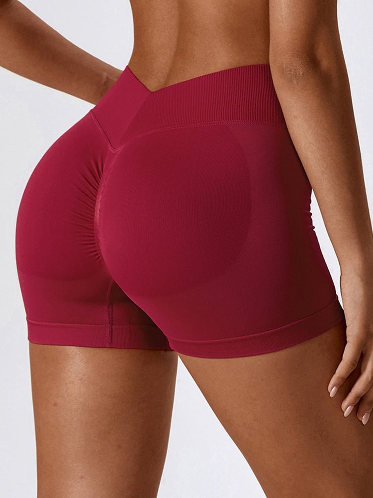 ZenSculpt Wide Waistband Slim Fit Sports Shorts