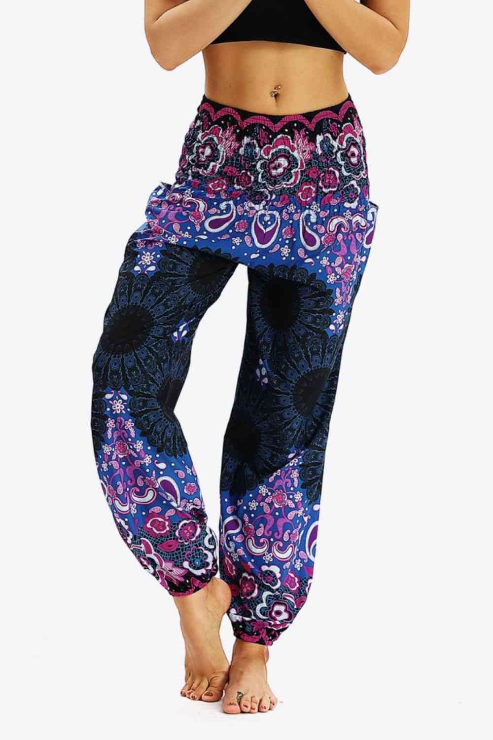 YogaFlex Printed Jogger Pants with Pockets