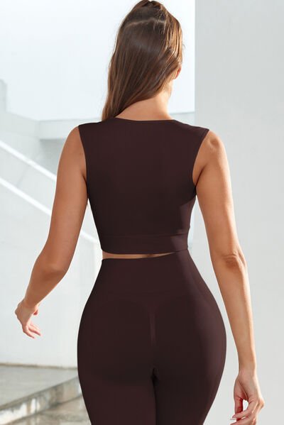 ZenSculpt Scoop Neck Wide Strap Active Tank