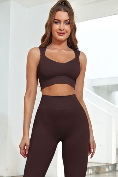 ZenSculpt Scoop Neck Wide Strap Active Tank