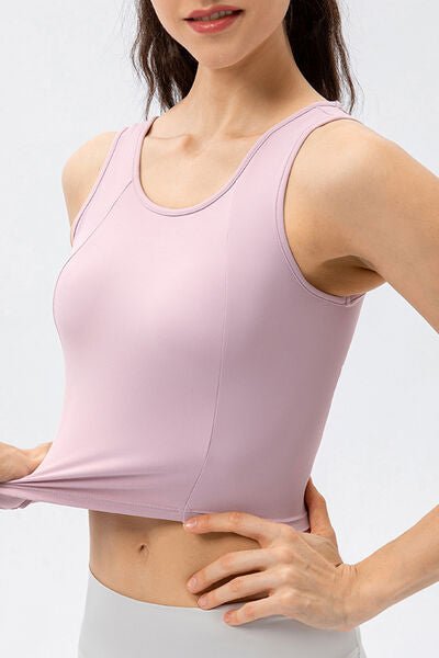 TrainTech Round Neck Wide Strap Active Tank