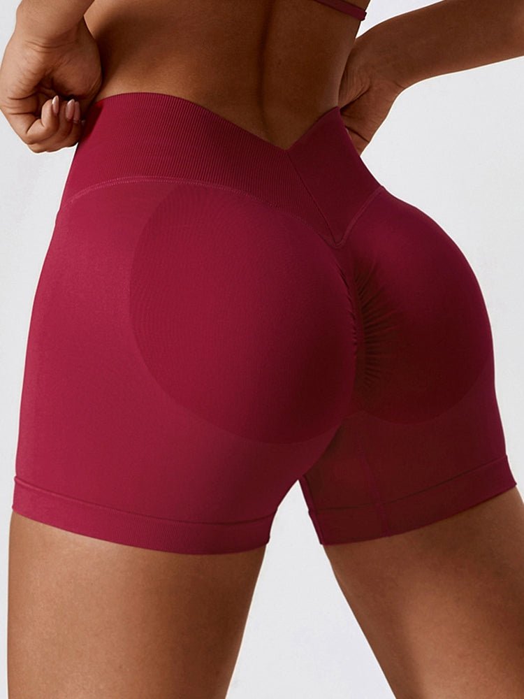 ZenSculpt Wide Waistband Slim Fit Sports Shorts