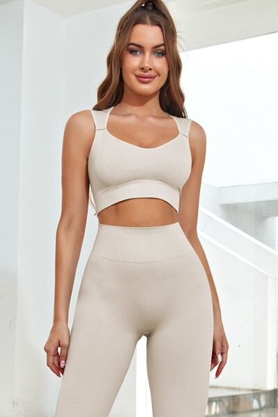 ZenSculpt Scoop Neck Wide Strap Active Tank