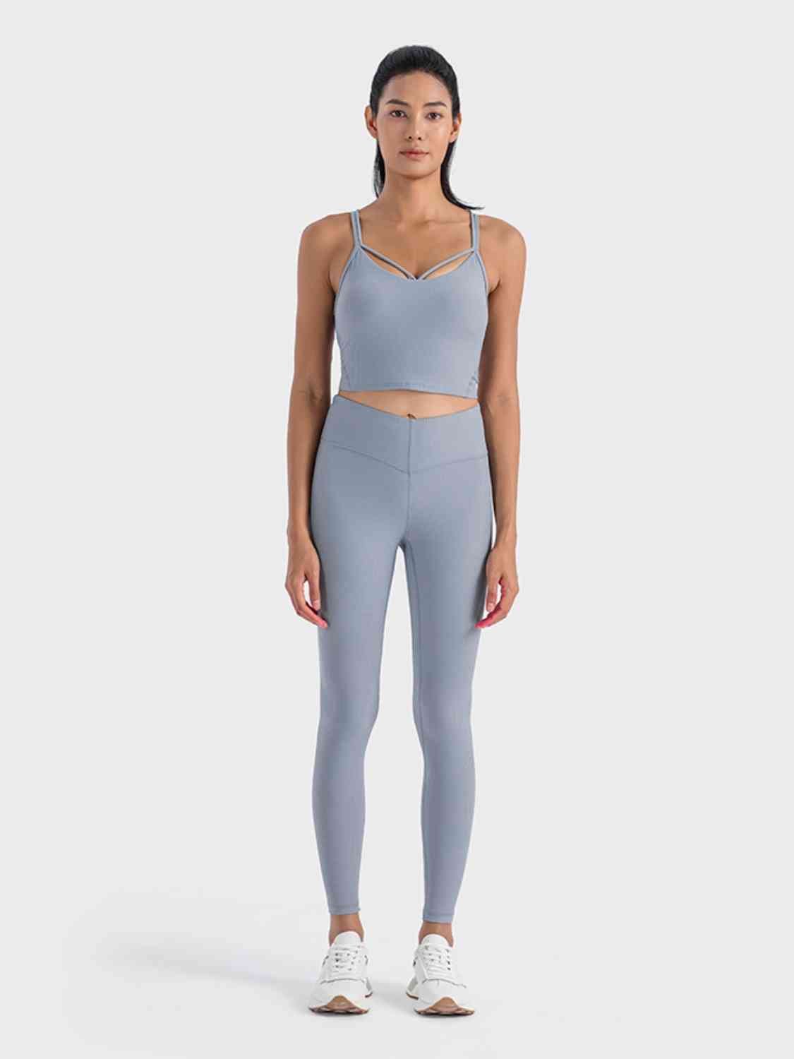 YogaFlex Double Strap Ribbed Sports Cami