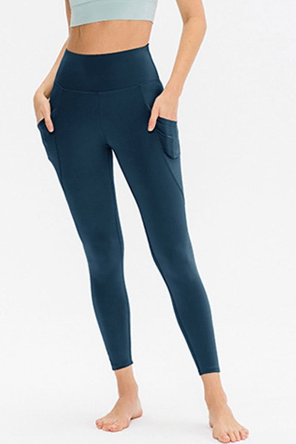 ZenSculpt Slim Fit Long Active Leggings with Pockets