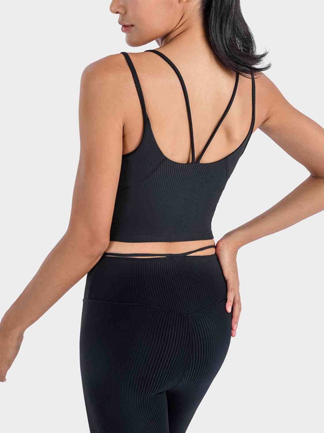 YogaFlex Double Strap Ribbed Sports Cami