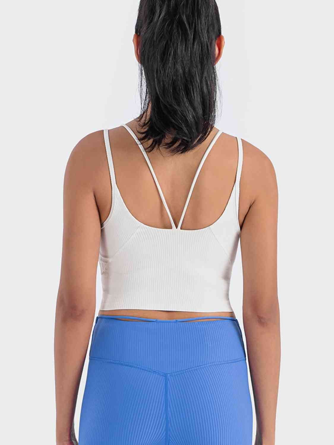 YogaFlex Double Strap Ribbed Sports Cami