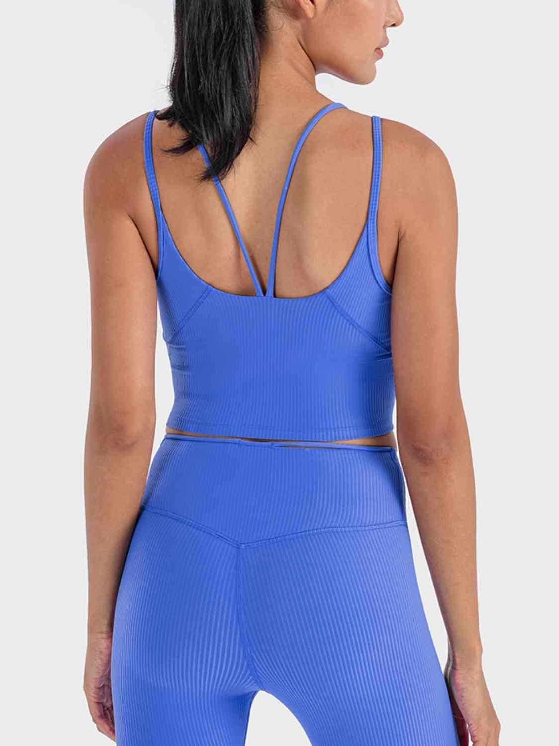YogaFlex Double Strap Ribbed Sports Cami
