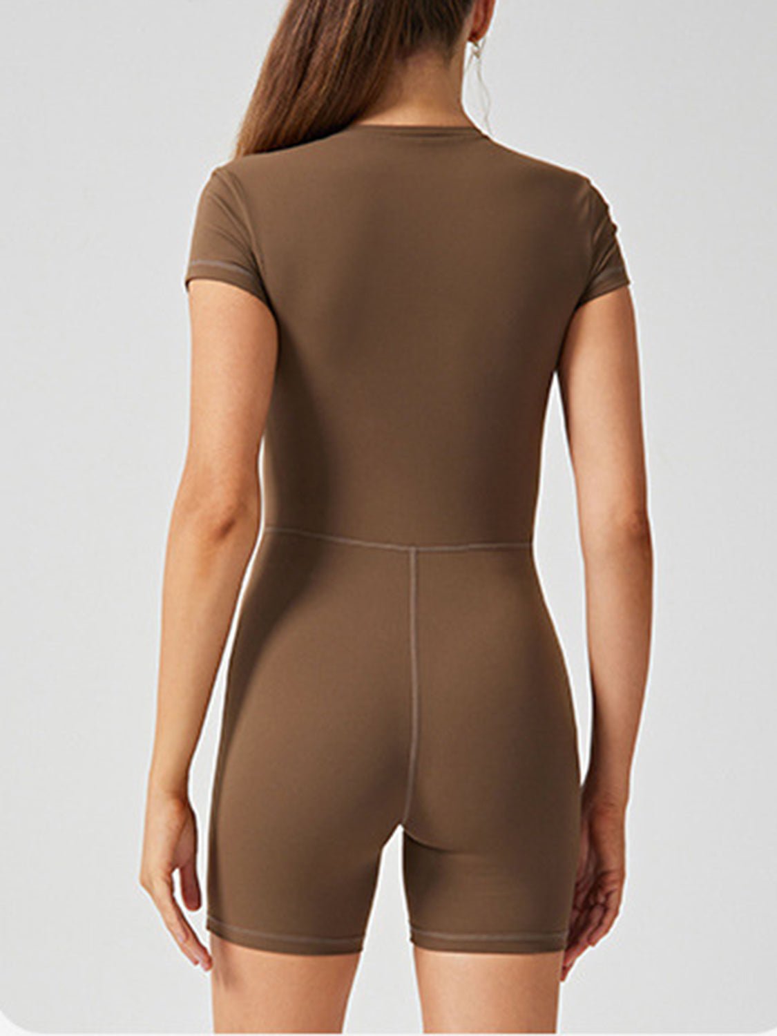 ZenSculpt Half Zip Short Sleeve Active Romper