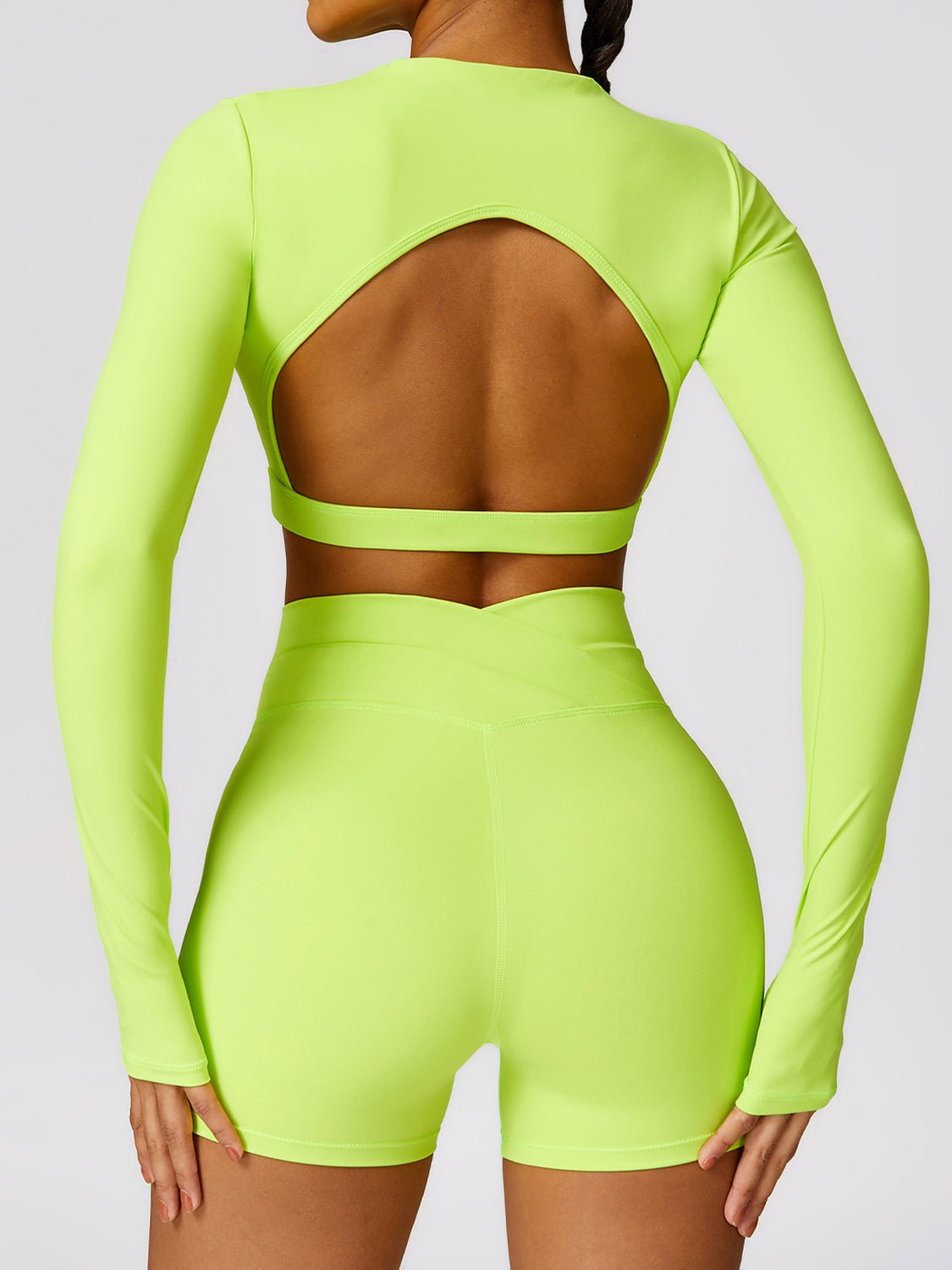 TrainTech Cutout Mock Neck Long Sleeve Active T-Shirt