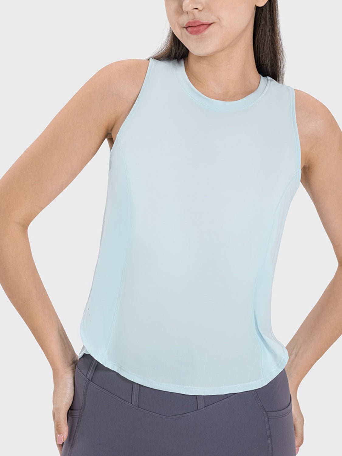YogaFlex Round Neck Active Tank