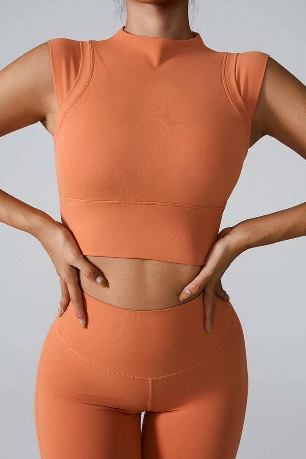 ZenSculpt Mock Neck Active Tank