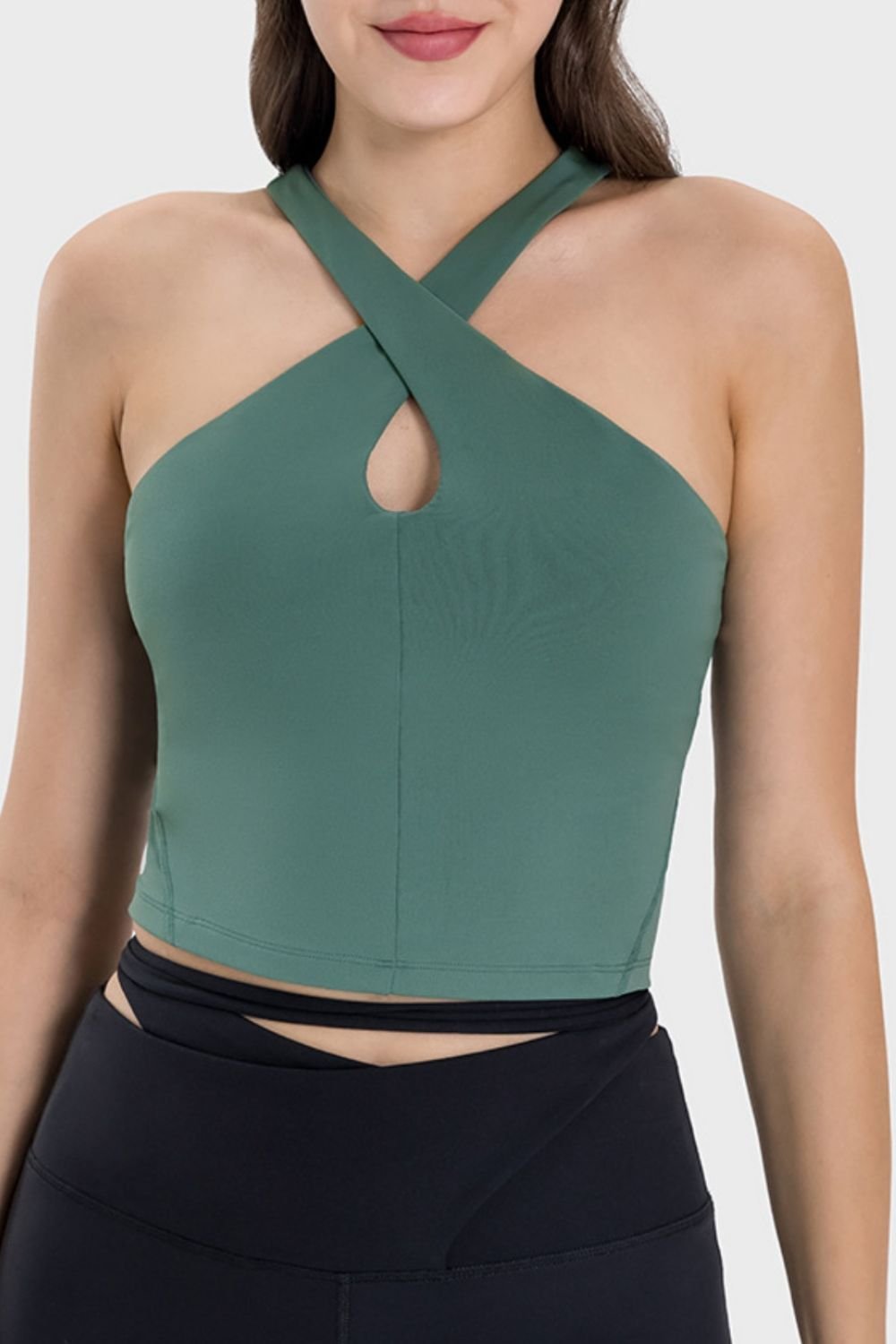 TrainTech Crisscross Grecian Neck Active Cami