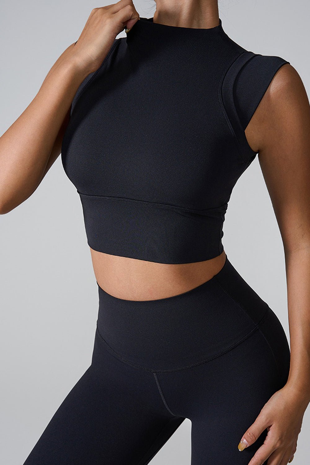 ZenSculpt Mock Neck Active Tank