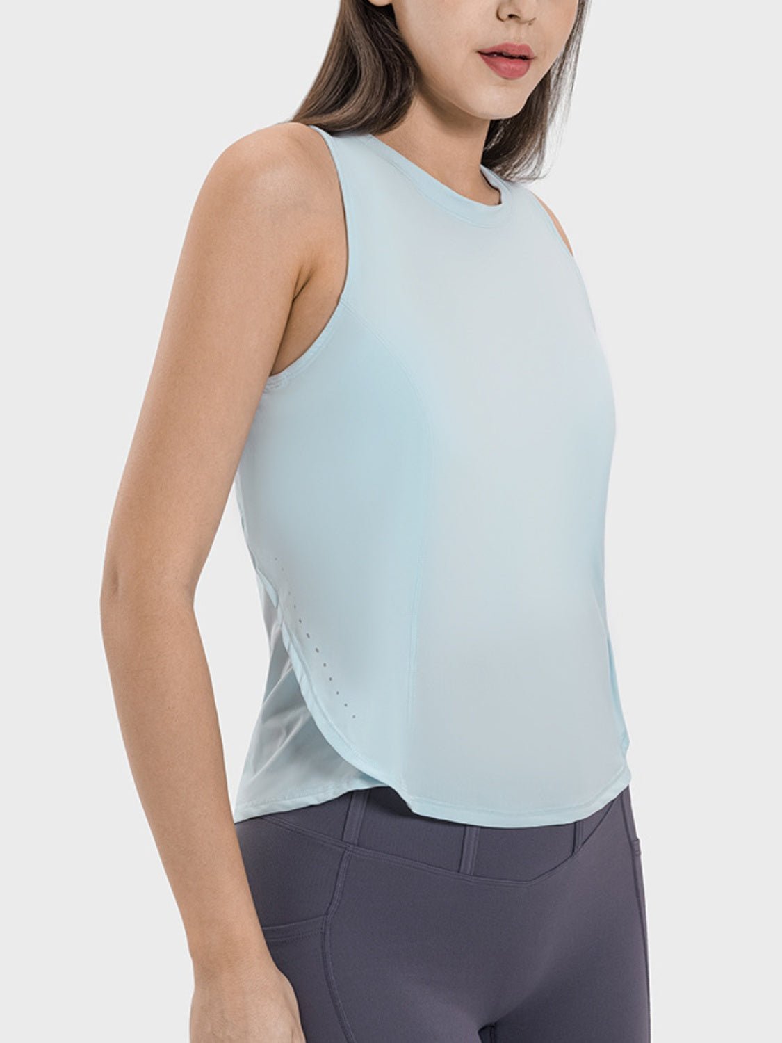 YogaFlex Round Neck Active Tank