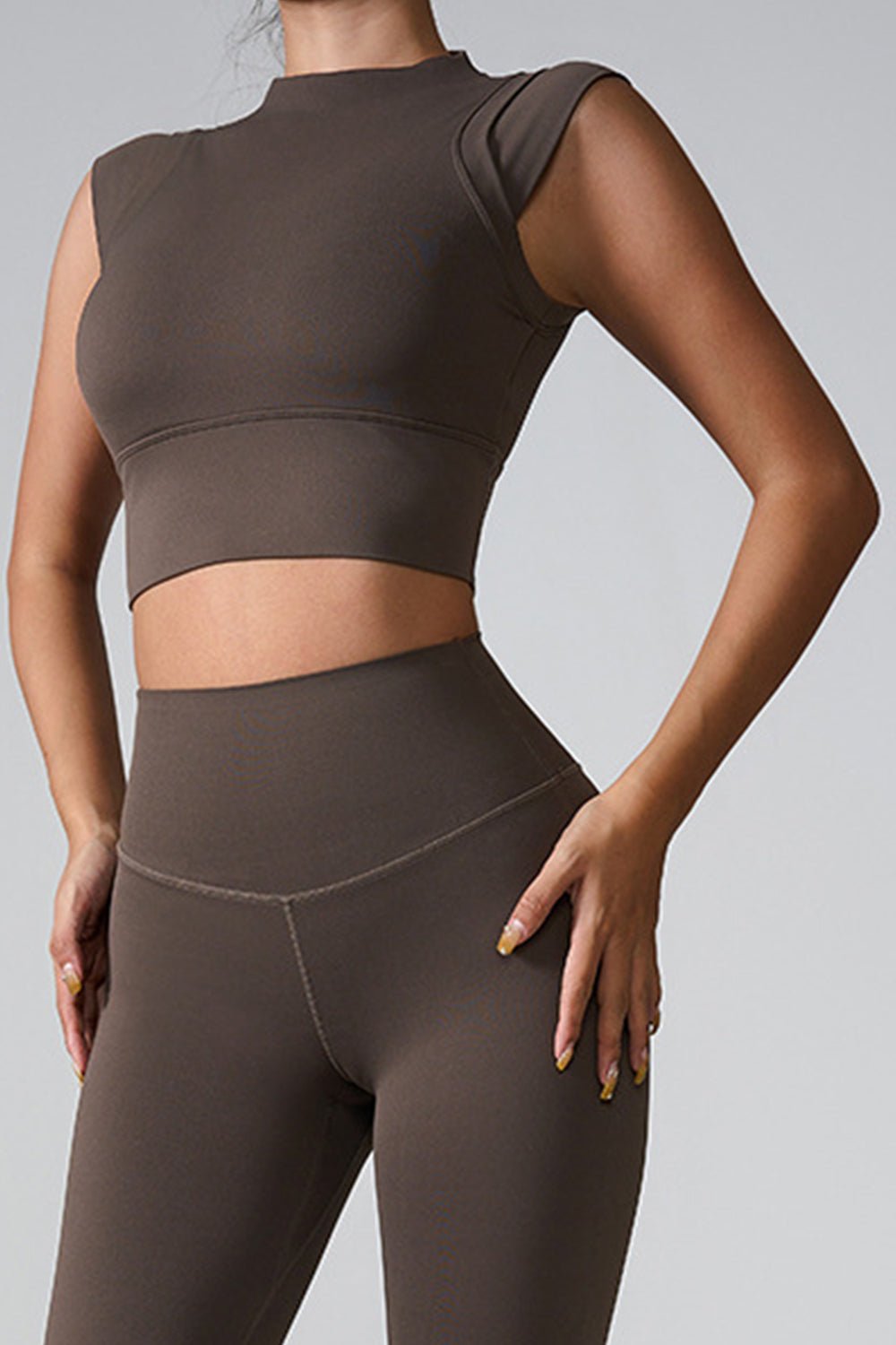 ZenSculpt Mock Neck Active Tank