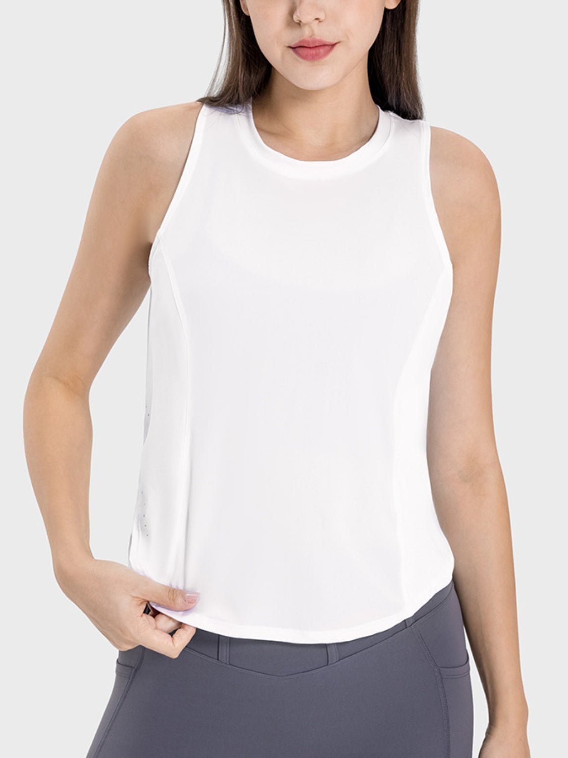 YogaFlex Round Neck Active Tank