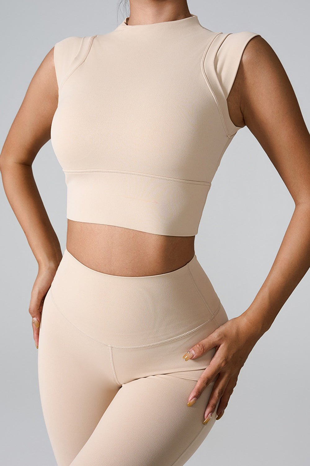 ZenSculpt Mock Neck Active Tank