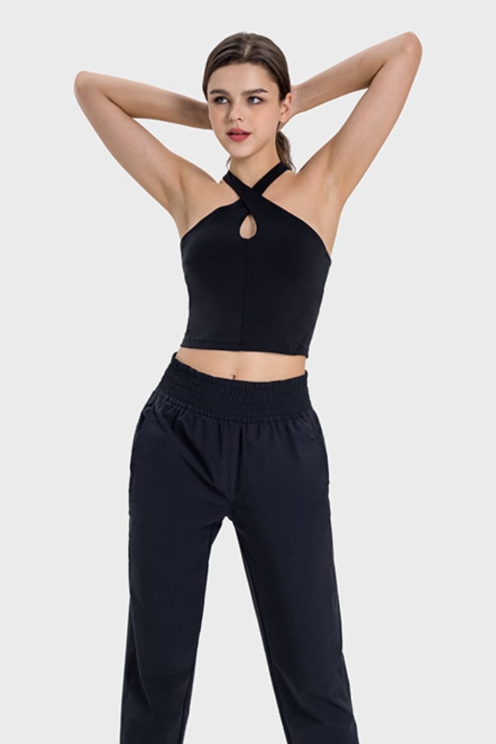 TrainTech Crisscross Grecian Neck Active Cami