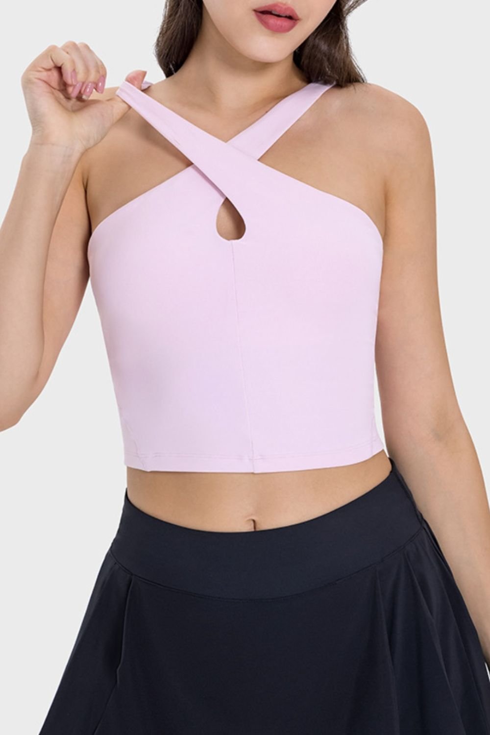 TrainTech Crisscross Grecian Neck Active Cami