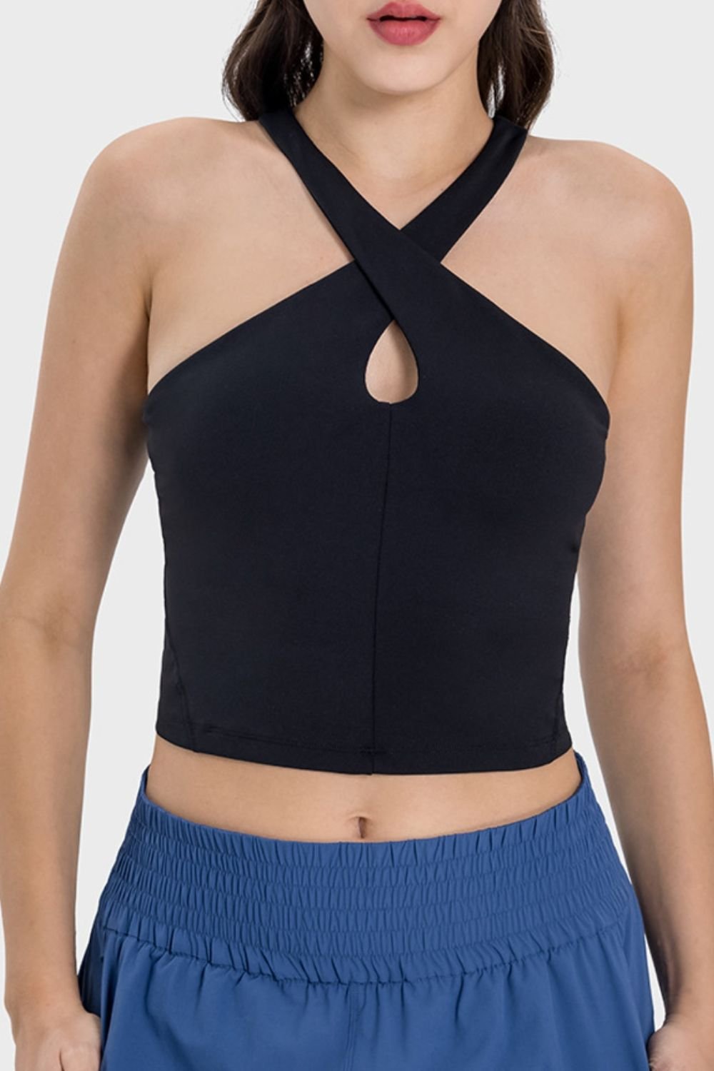 TrainTech Crisscross Grecian Neck Active Cami