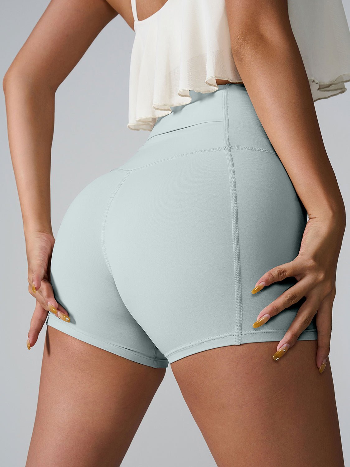 TrainTech High Waist Active Shorts