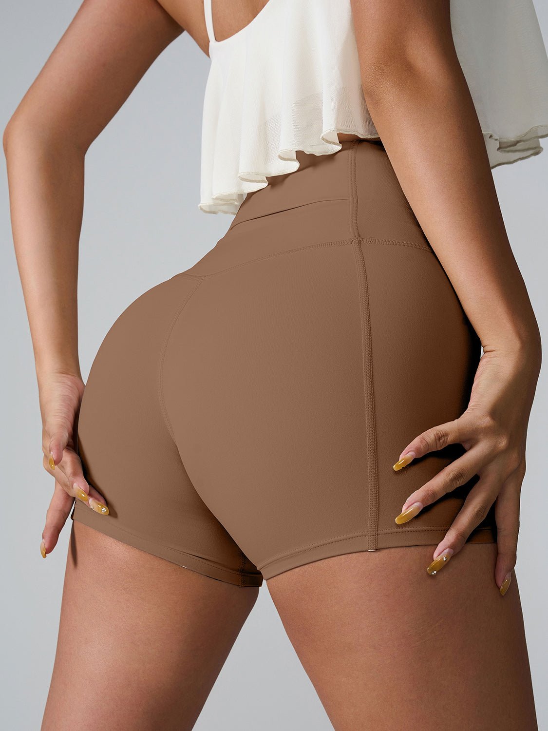 TrainTech High Waist Active Shorts