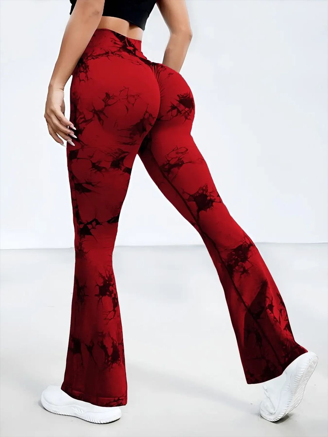 YogaFlex Tie-Dye High Waist Bootcut Active Leggings