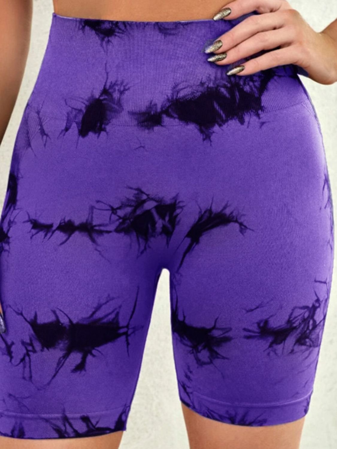 ZenSculpt Tie-Dye High Waist Active Shorts