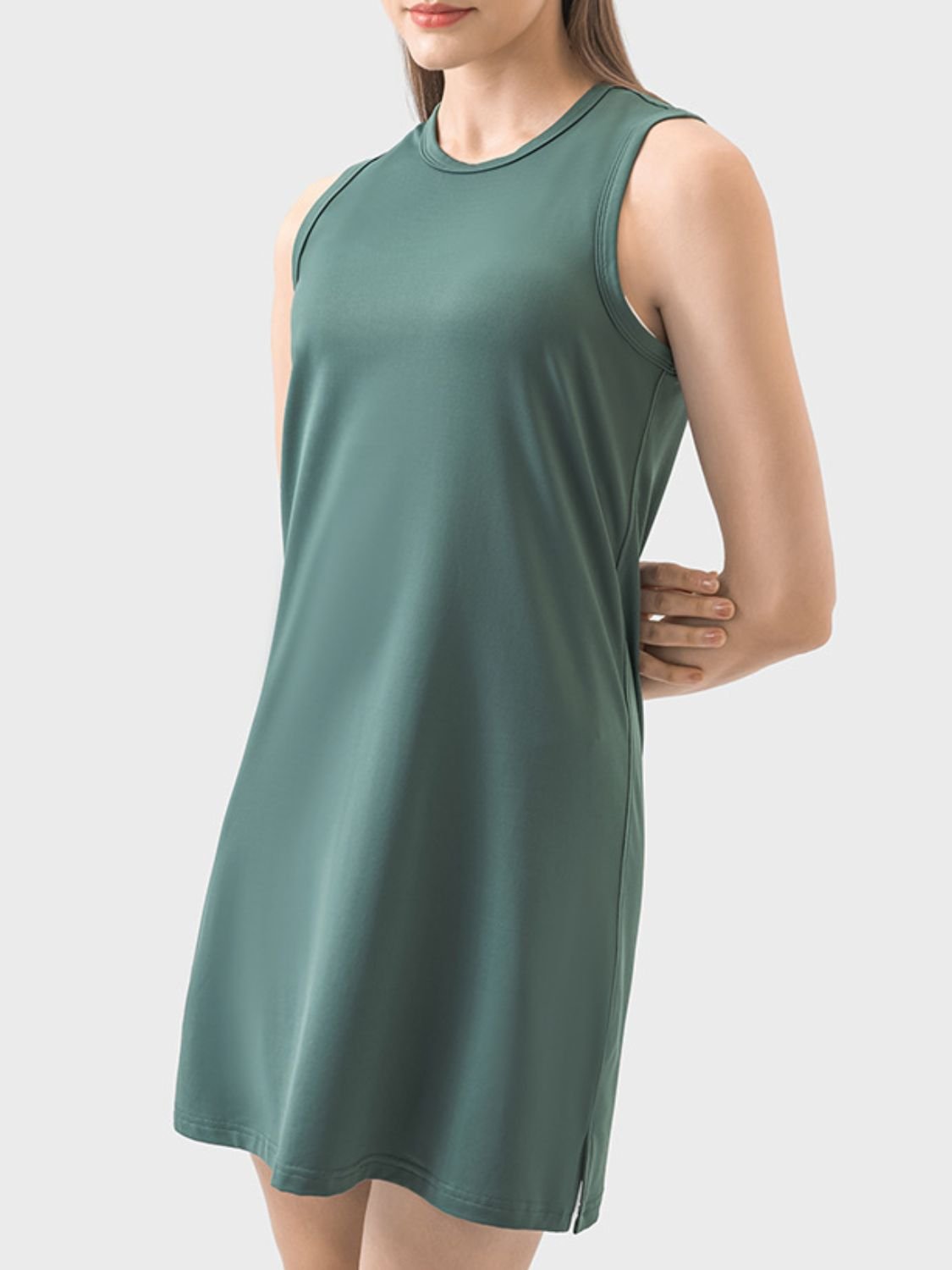 TrainTech Round Neck Sleeveless Active Dress