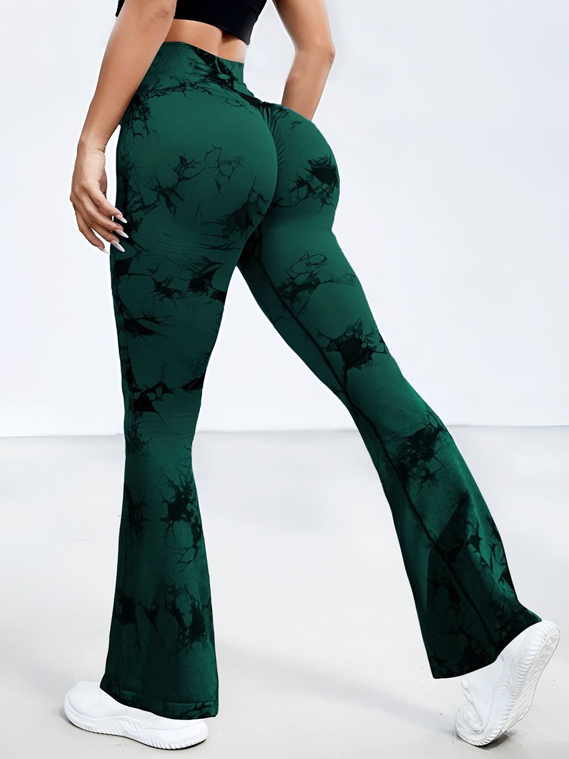 YogaFlex Tie-Dye High Waist Bootcut Active Leggings