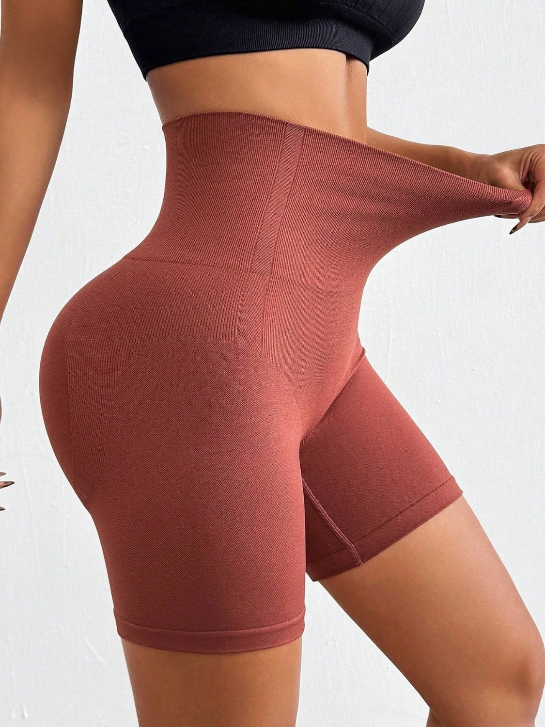 TrainTech Seamless High Waist Active Shorts