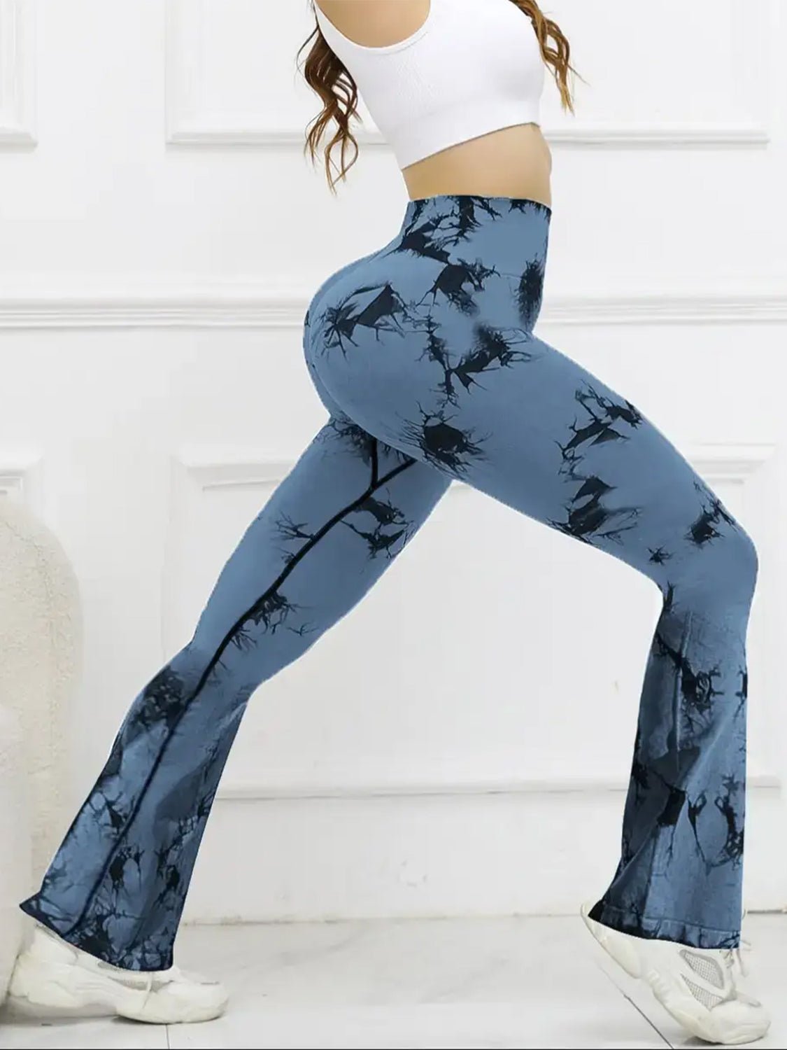 YogaFlex Tie-Dye High Waist Bootcut Active Leggings