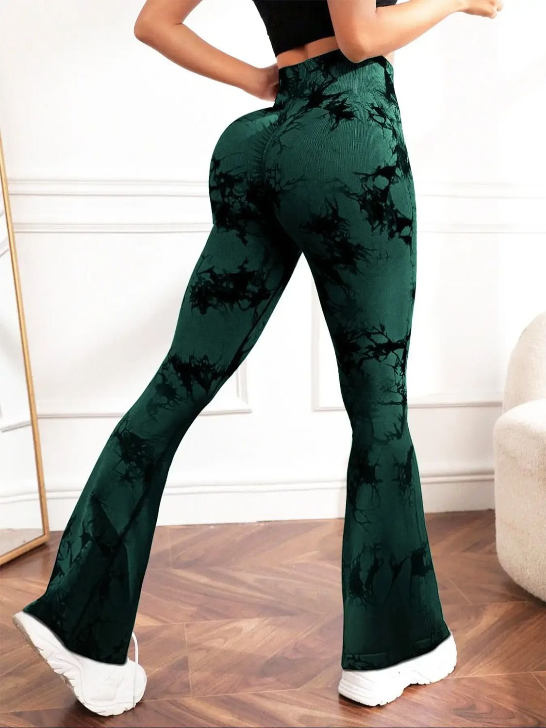 YogaFlex Tie-Dye High Waist Bootcut Active Leggings