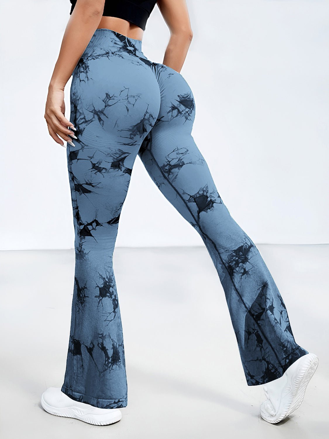 YogaFlex Tie-Dye High Waist Bootcut Active Leggings