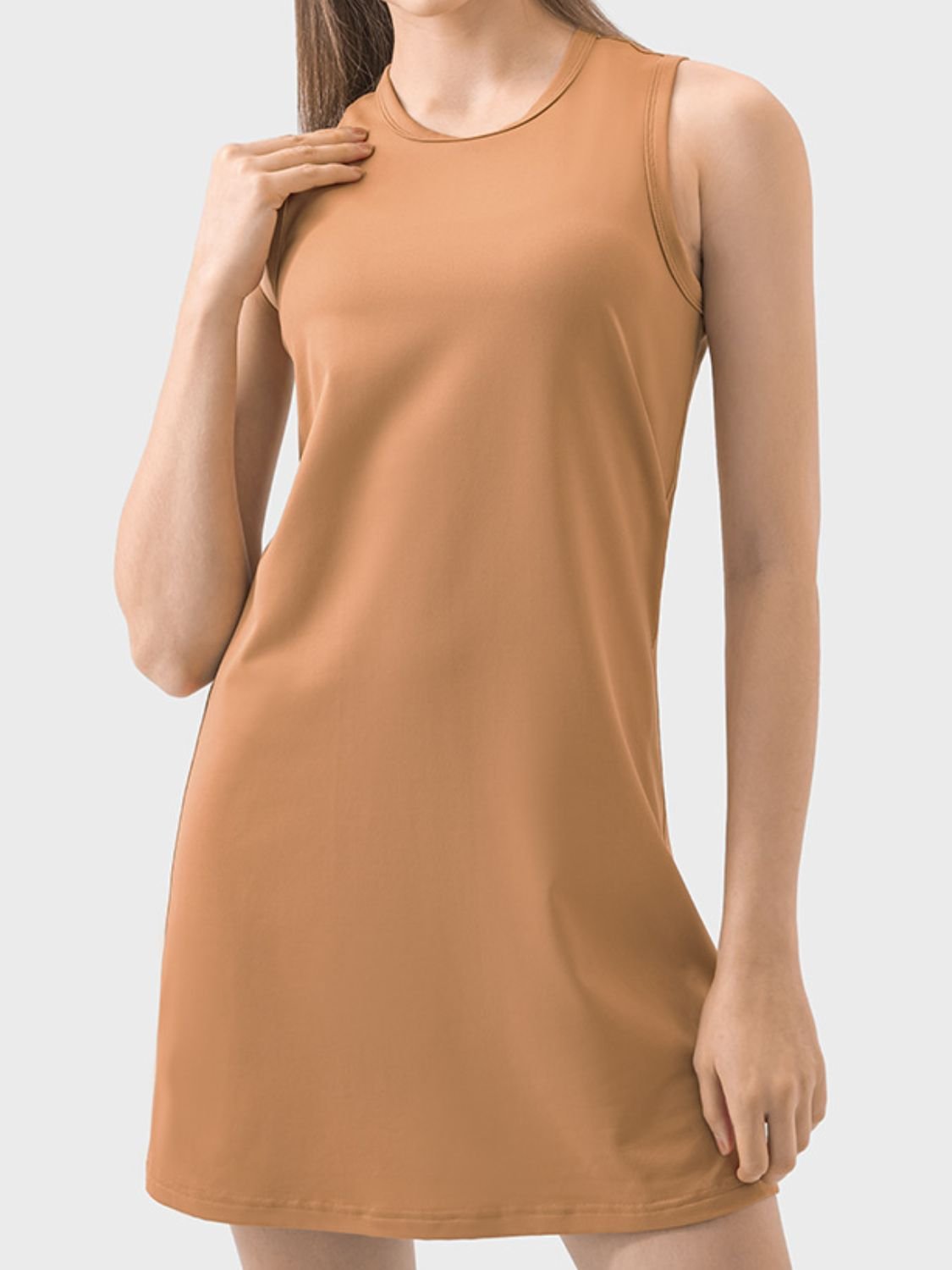 TrainTech Round Neck Sleeveless Active Dress