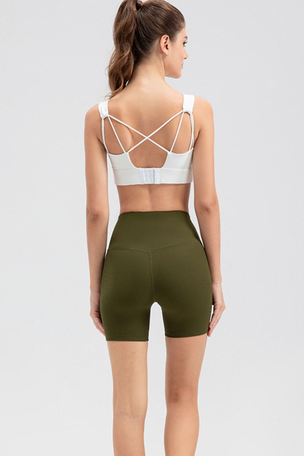 ZenSculpt Wide Waistband Slim Fit Sports Shorts