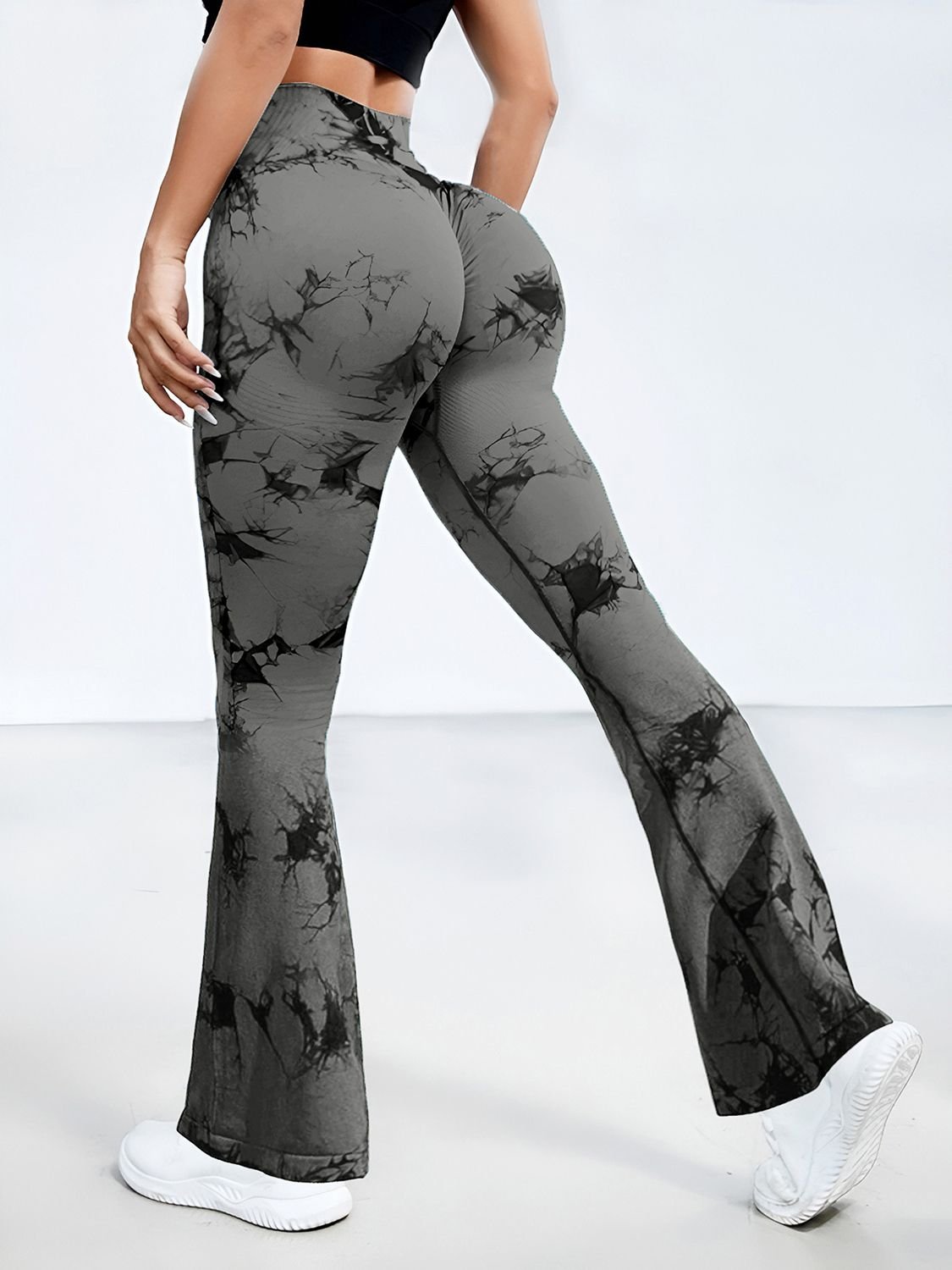 YogaFlex Tie-Dye High Waist Bootcut Active Leggings