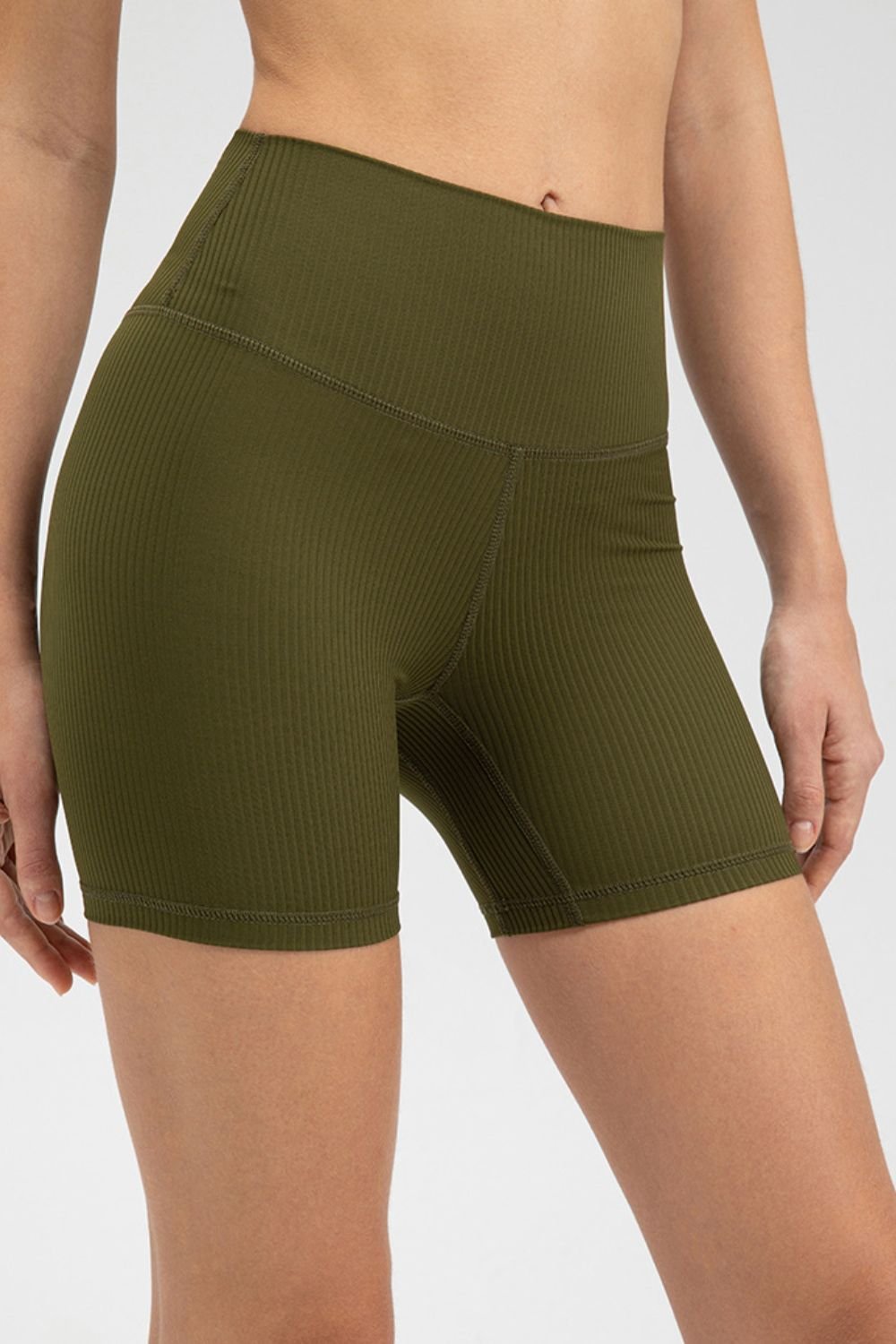 ZenSculpt Wide Waistband Slim Fit Sports Shorts