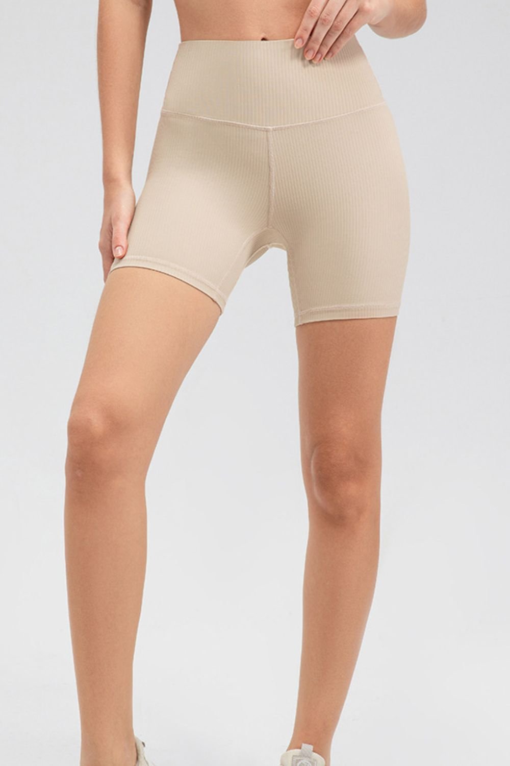 ZenSculpt Wide Waistband Slim Fit Sports Shorts