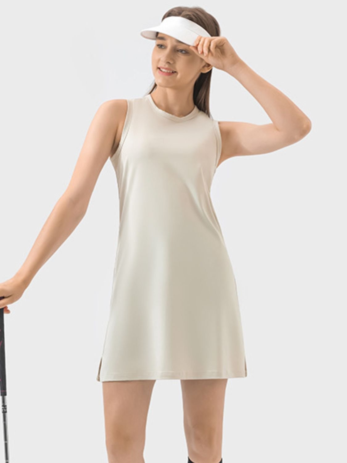 TrainTech Round Neck Sleeveless Active Dress