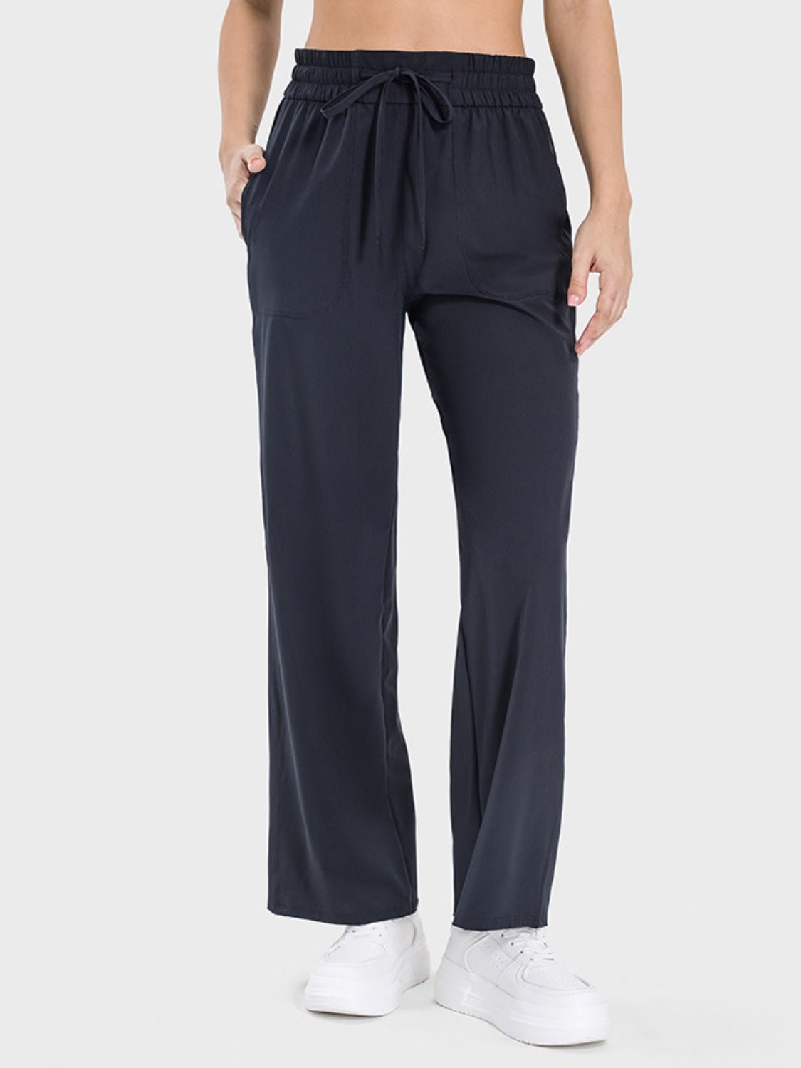 YogaFlex Drawstring Pocketed Active Pants