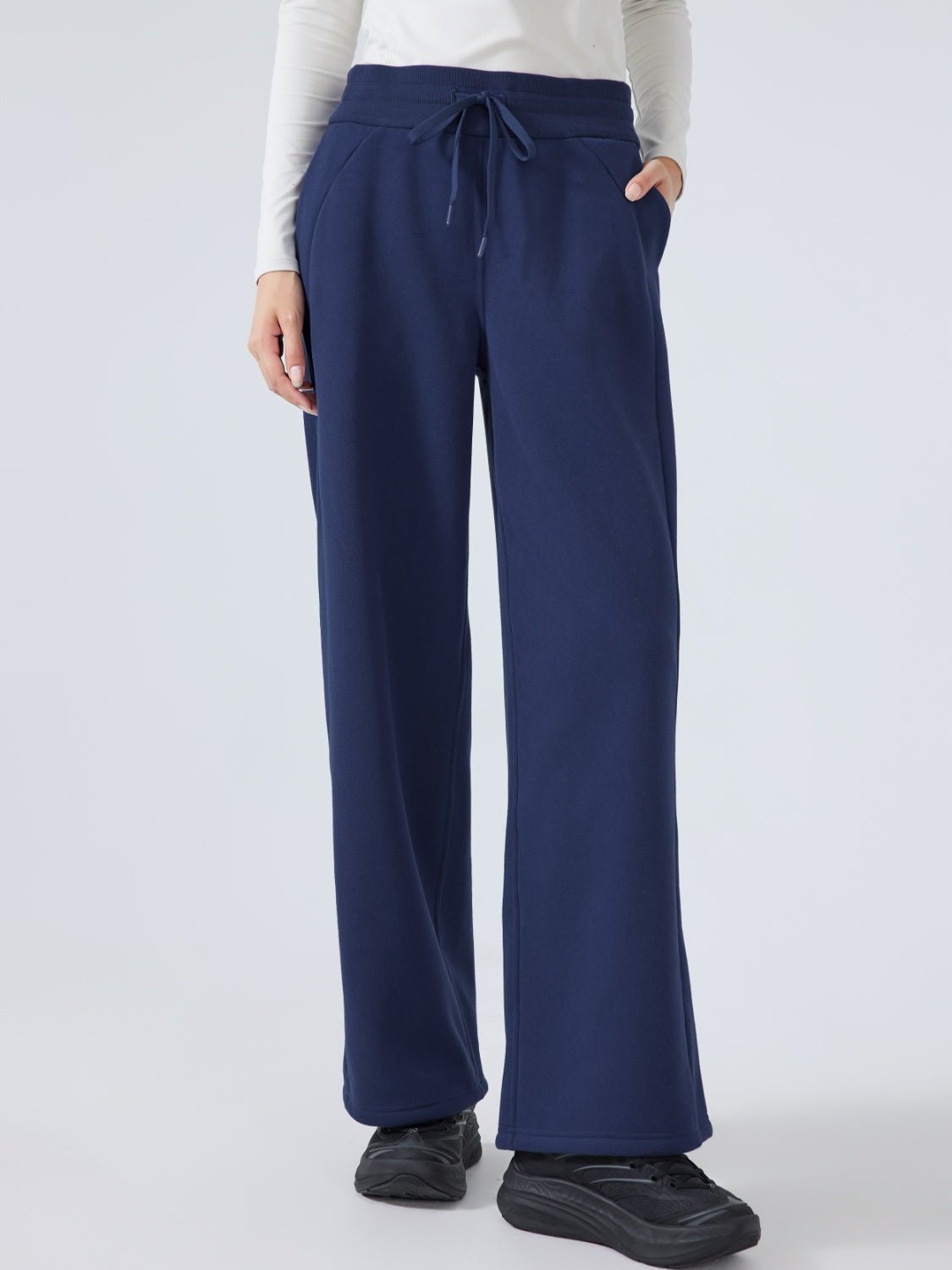 YogaFlex Drawstring Wide Leg Pants