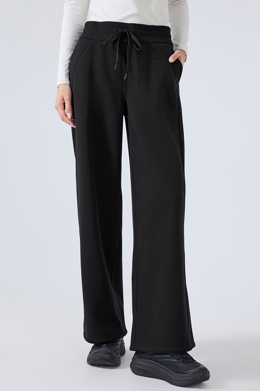 YogaFlex Drawstring Wide Leg Pants